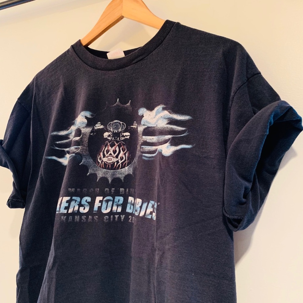 • graphic biker tee • - Picture 2 of 4